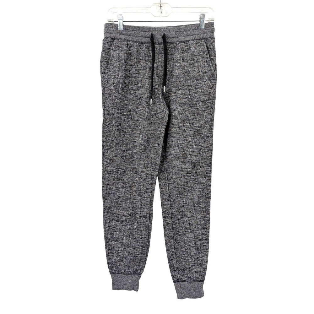 Old Navy XS Heathered‎ Black Jogger Sweatpants Cozy Athleisure